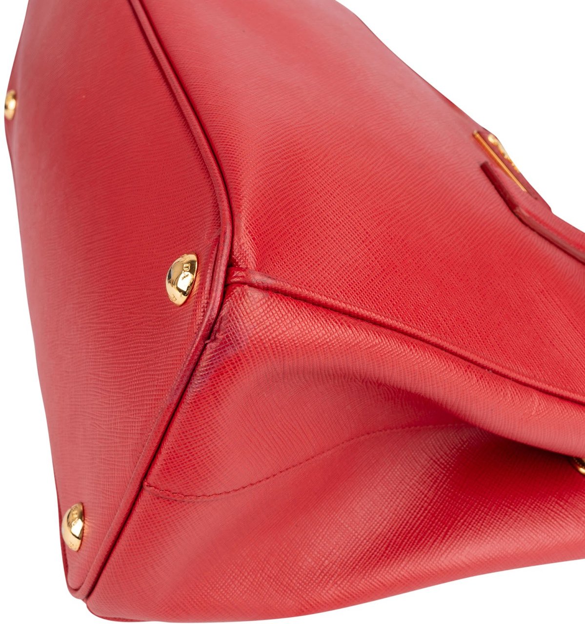 Prada Prada Saffiano Leather Galleria Handbag Rood
