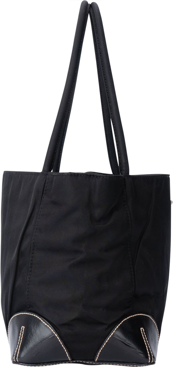 Prada Prada Black Nylon Triangle Handbag Zwart
