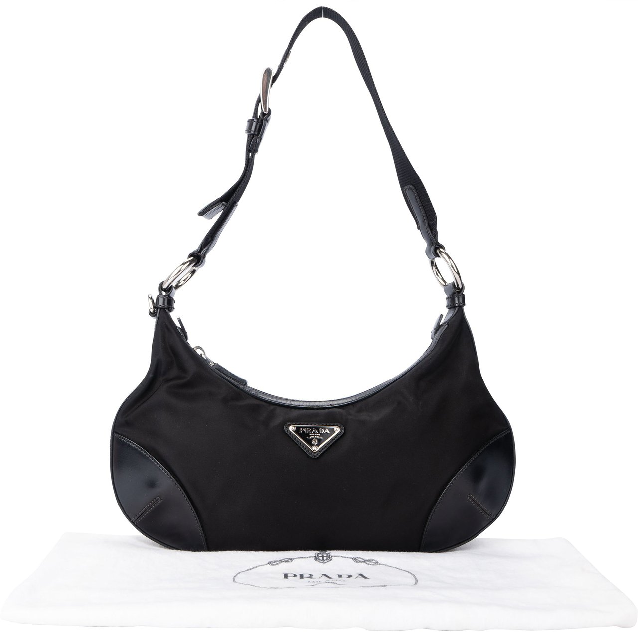 Prada Prada Nylon Triangle Shoulder Bag Divers