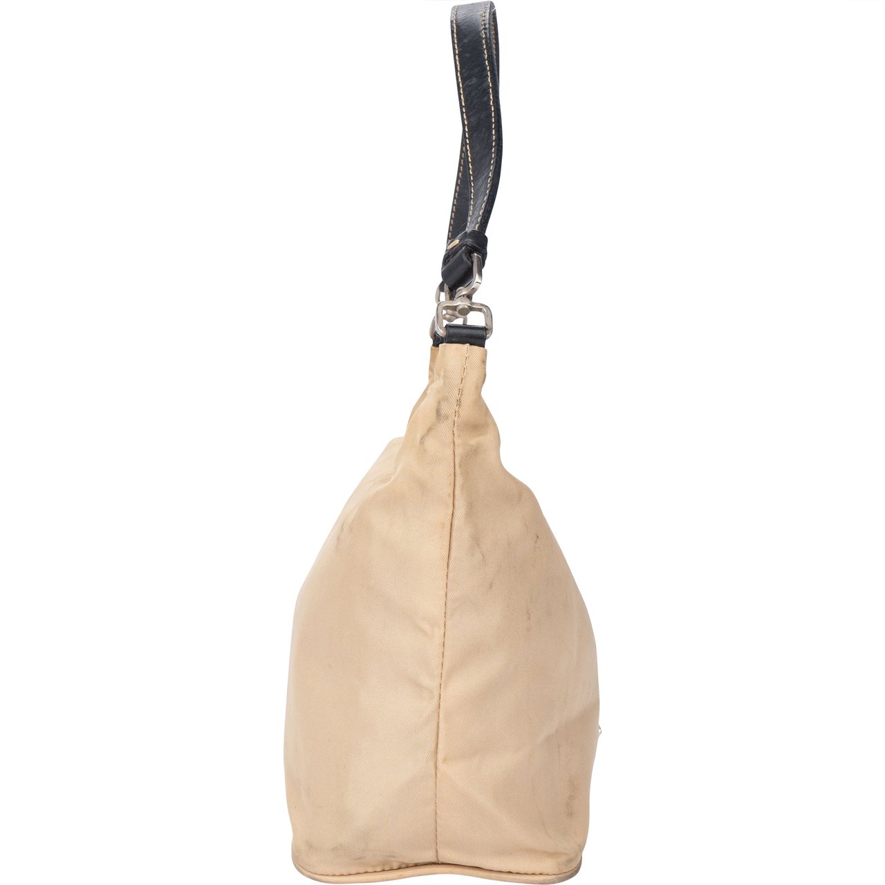 Prada Prada Beige Nylon Triangle Handbag Divers