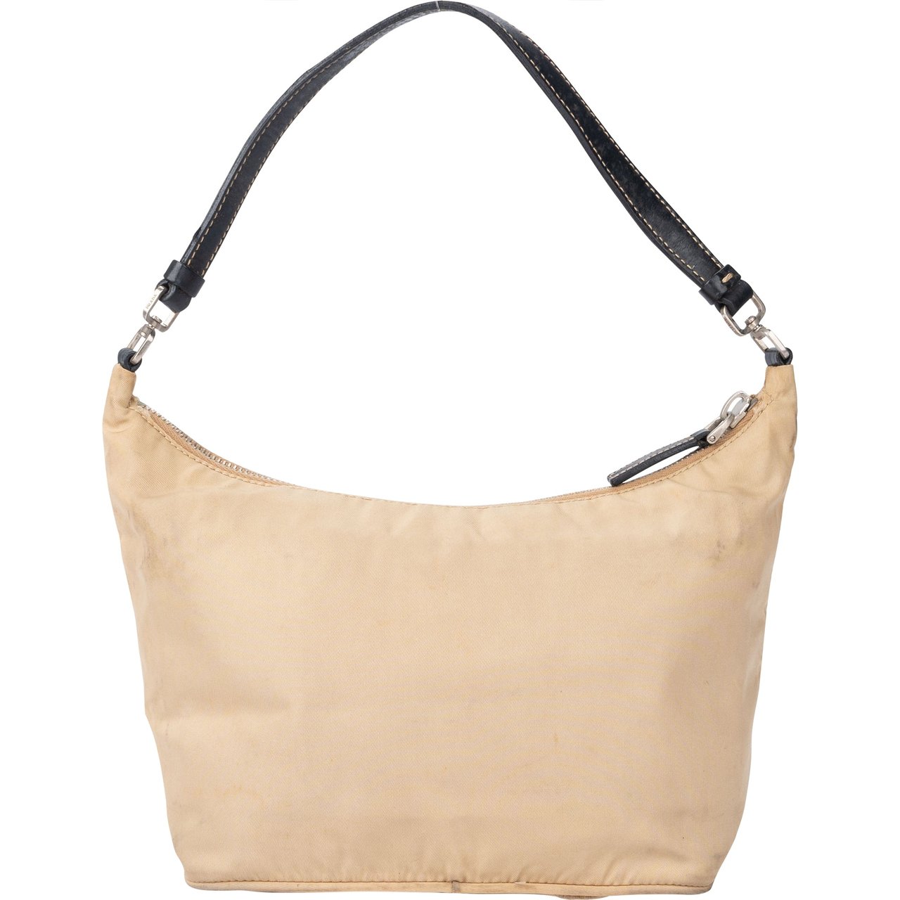 Prada Prada Beige Nylon Triangle Handbag Divers