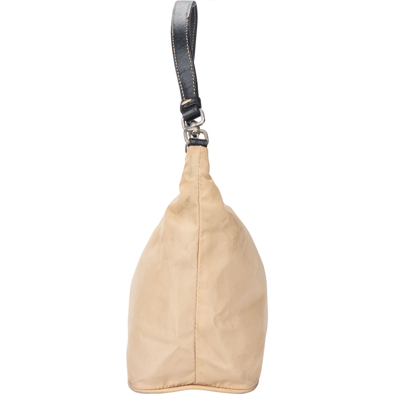 Prada Prada Beige Nylon Triangle Handbag Divers