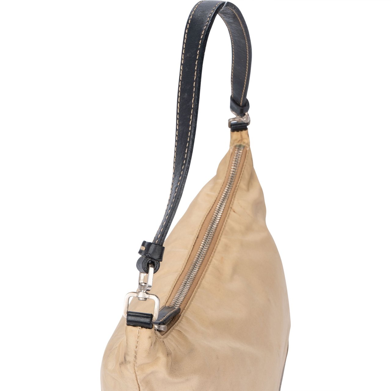 Prada Prada Beige Nylon Triangle Handbag Divers