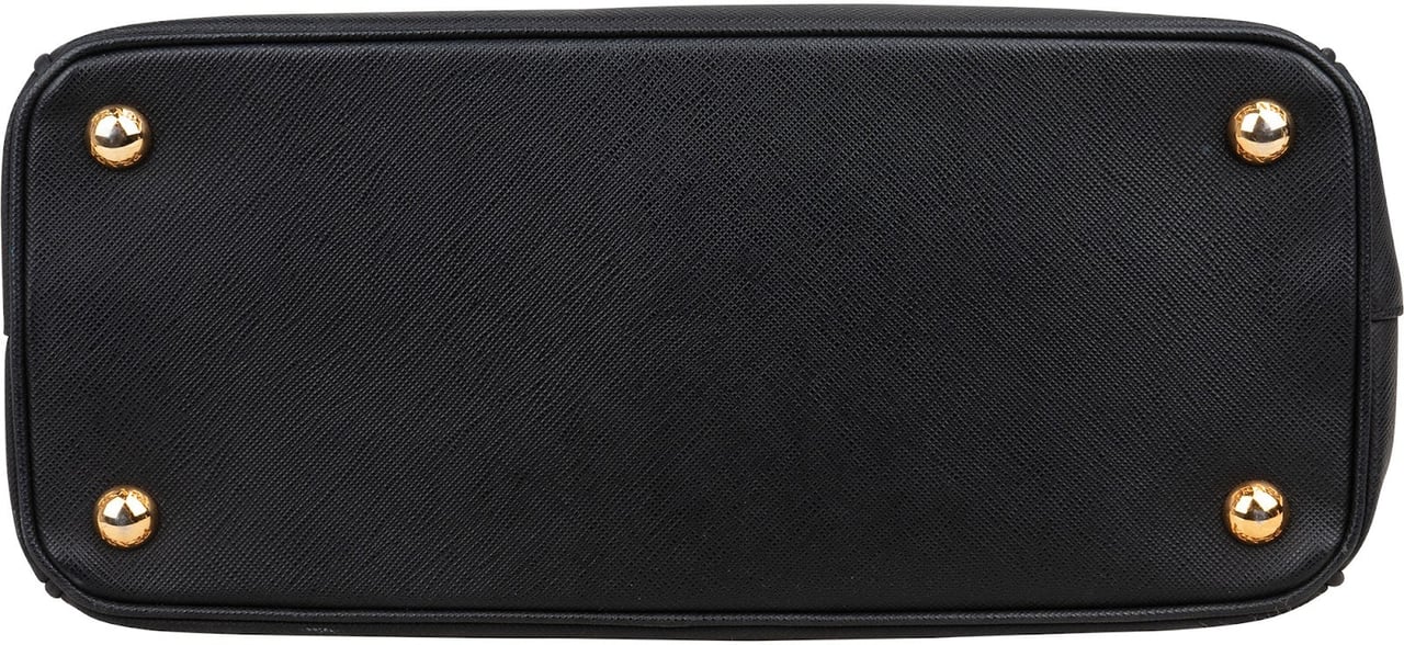 Prada Prada Back Saffiano Leather Galleria Handbag Zwart