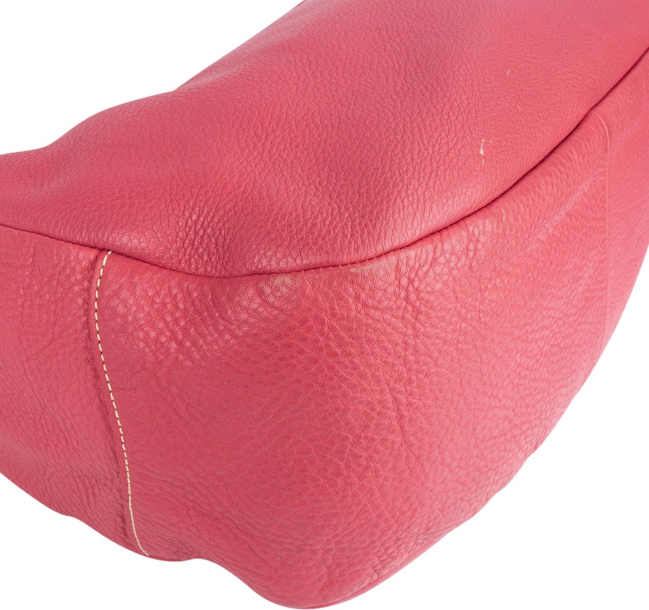 Prada Pink Leather Hobo Shoulder Bag Rood