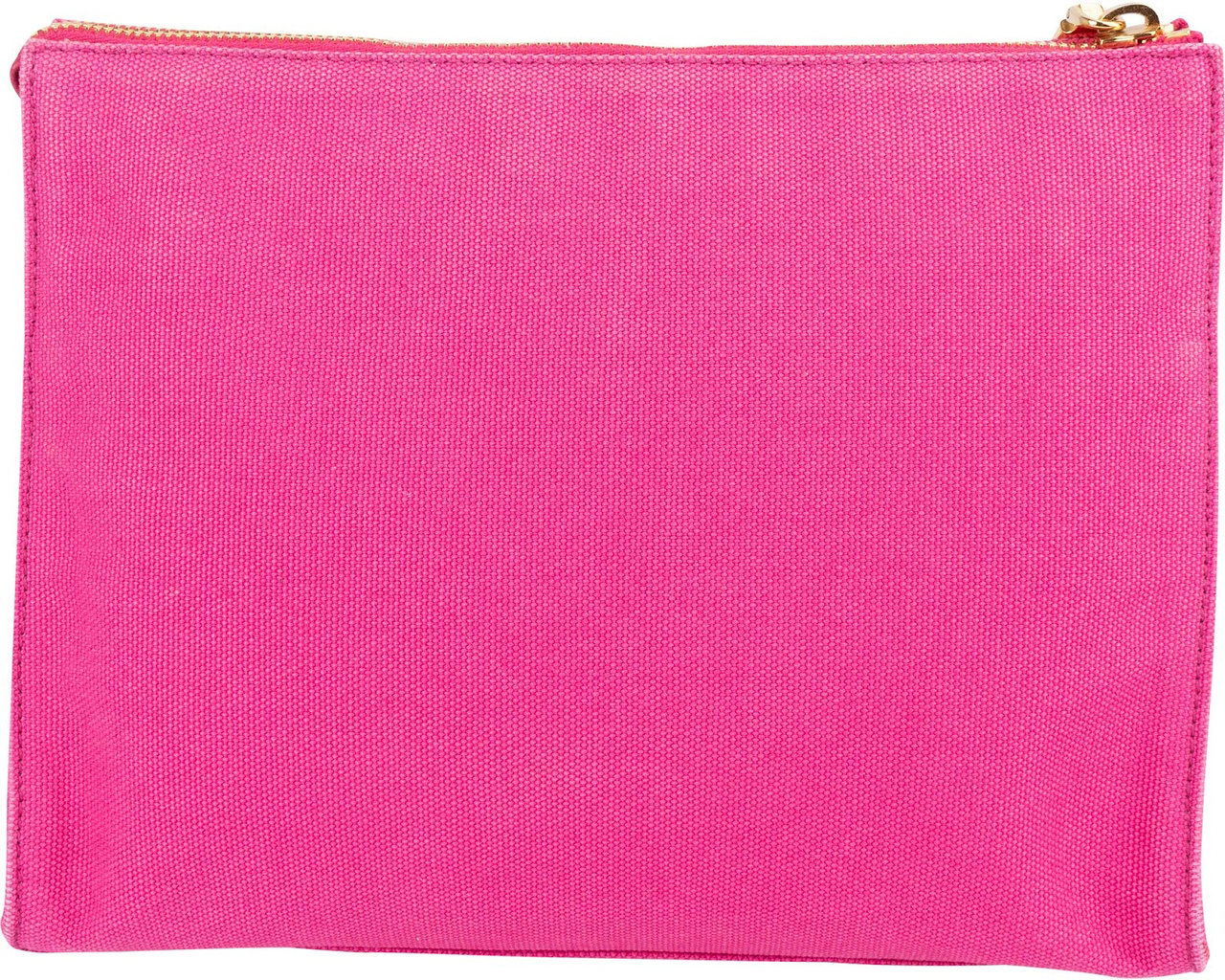 Prada Canapa Cotton Triangle Pouch Bag Rood