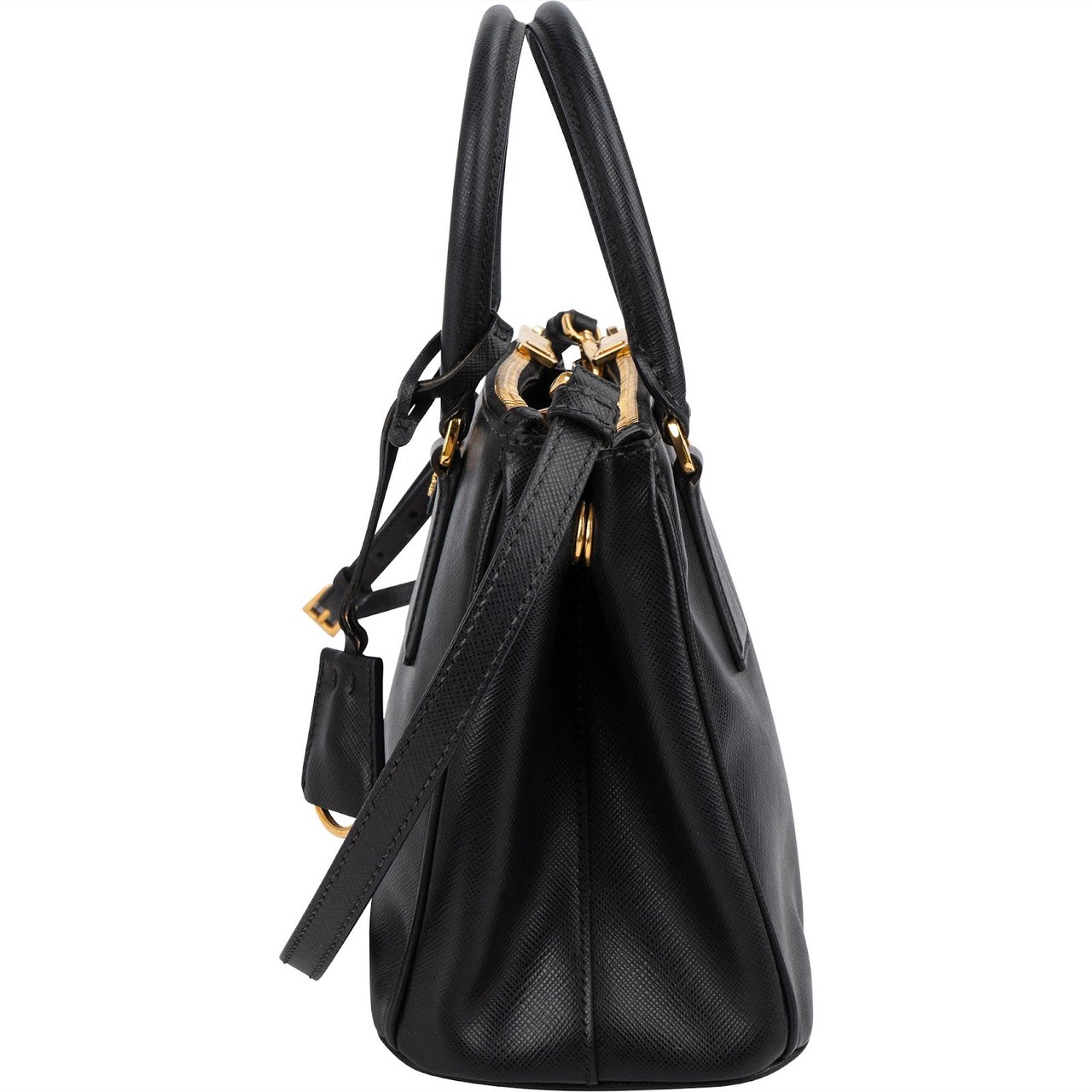 Prada Saffiano Leather Small Galleria Handbag Zwart