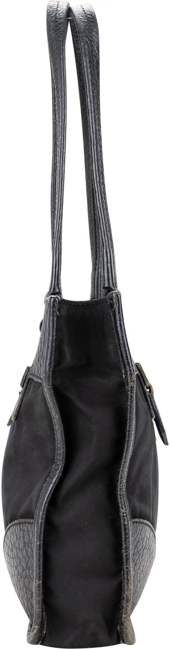 Prada Prada Black Nylon Triangle Handbag Zwart
