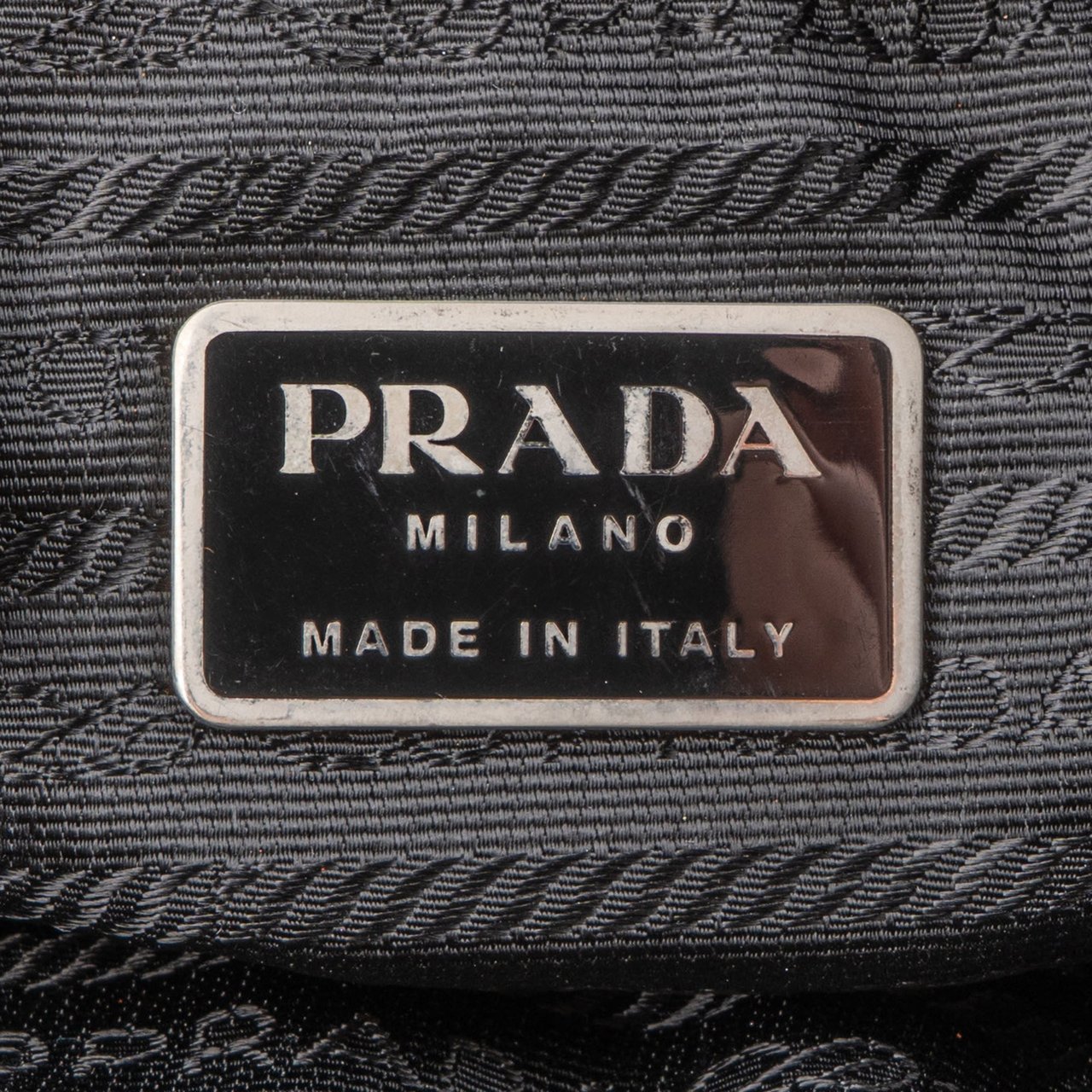 Prada Prada Triangle Transparent Handle Hobo Bag Divers