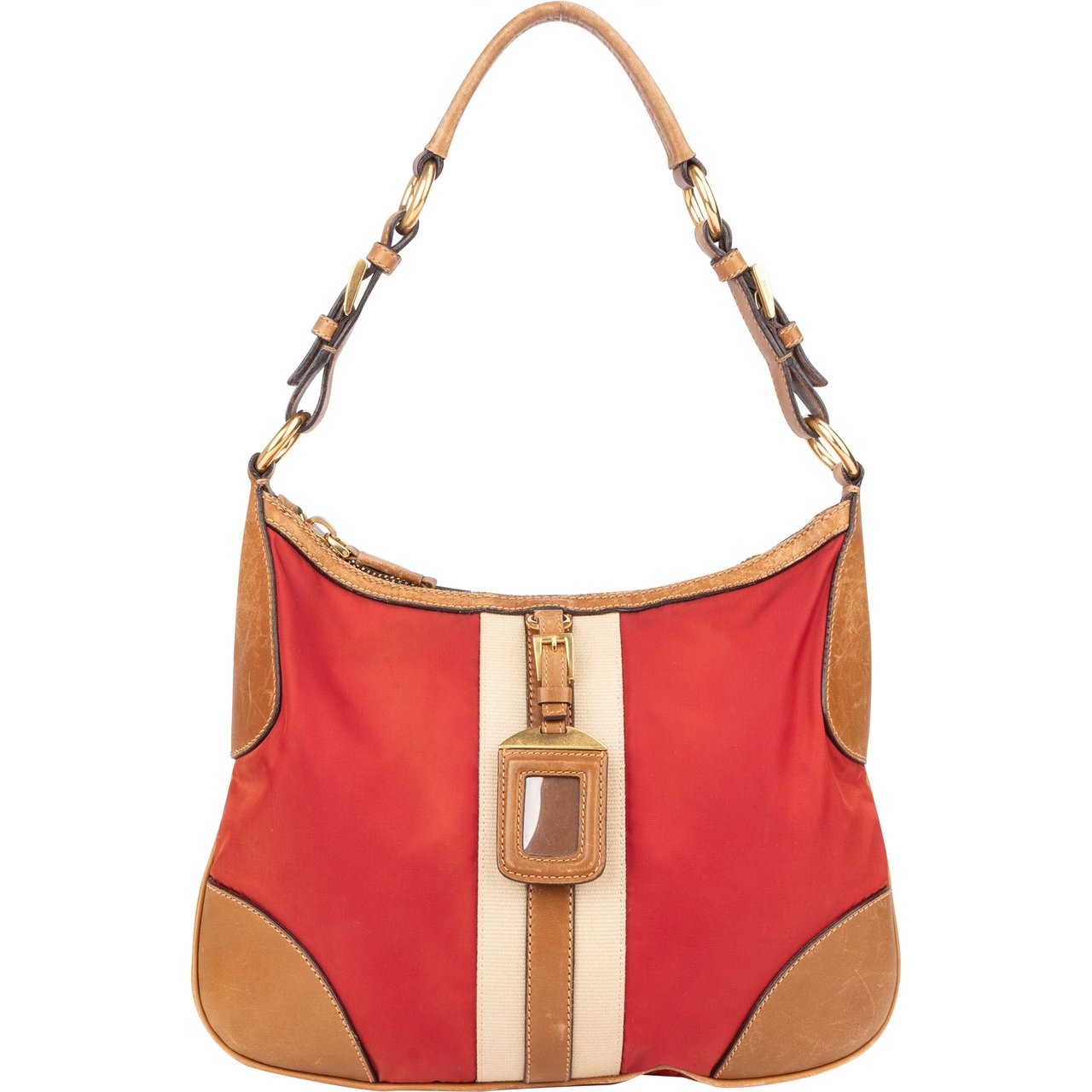 Prada Prada Triangle Luggage Handbag Divers
