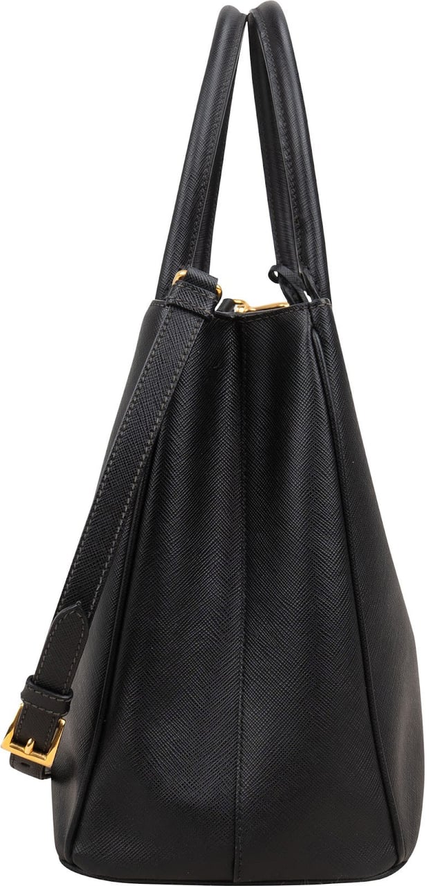Prada Saffiano Leather Galleria Tote Handbag Zwart