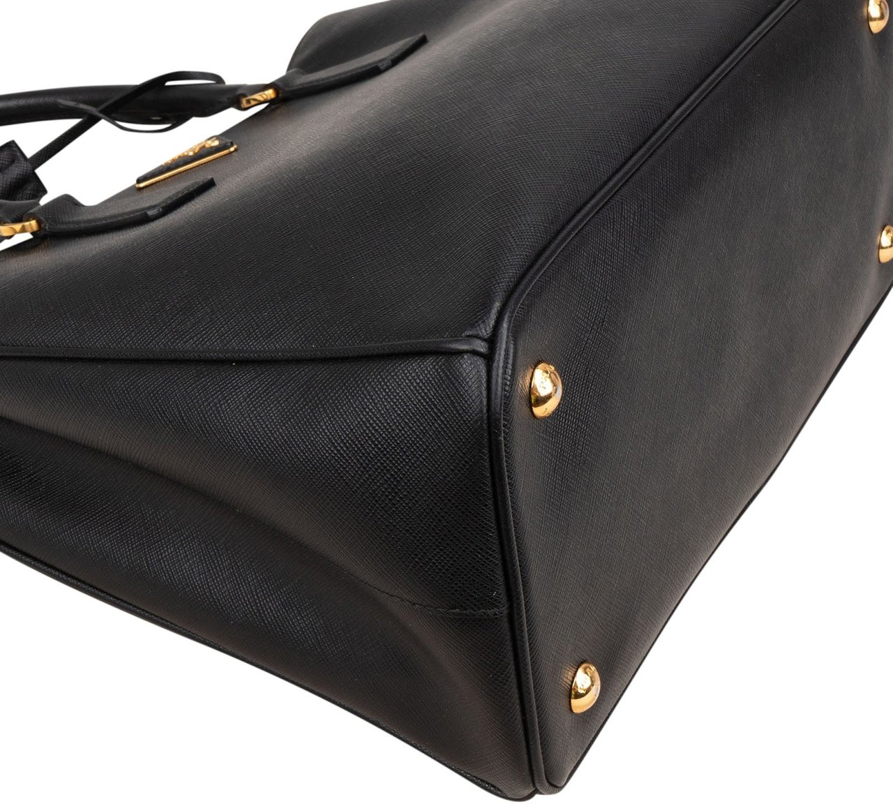 Prada Saffiano Leather Galleria Tote Handbag Zwart