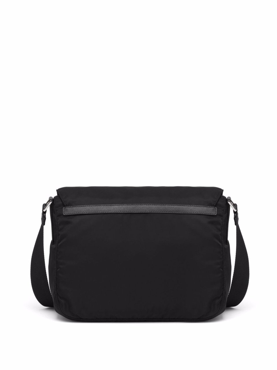 Prada Re-Nylon Shoulder Bag with Detachable Pouch and Adjustable Strap Zwart