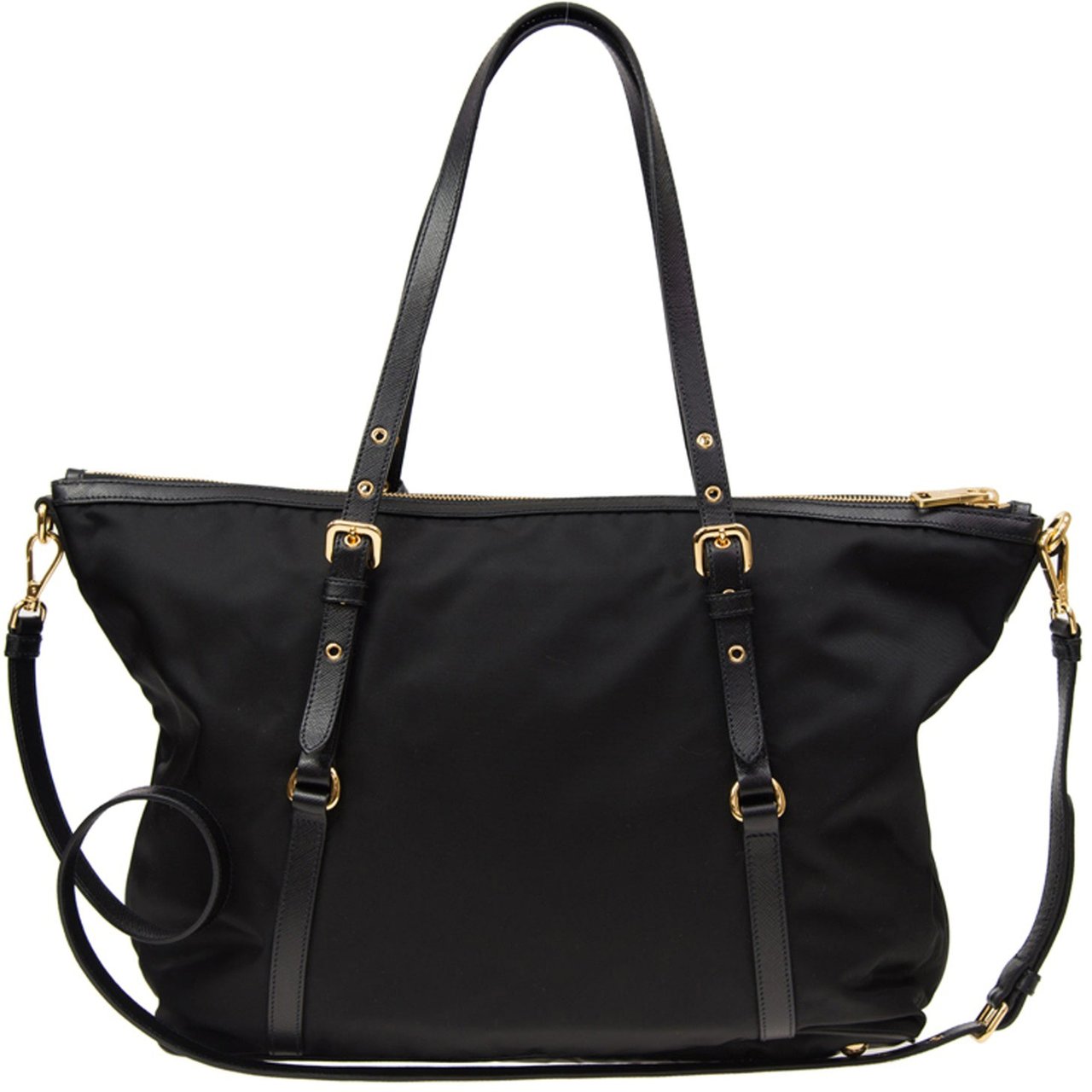 Prada Prada Gallery Pocono Tote Bag Zwart