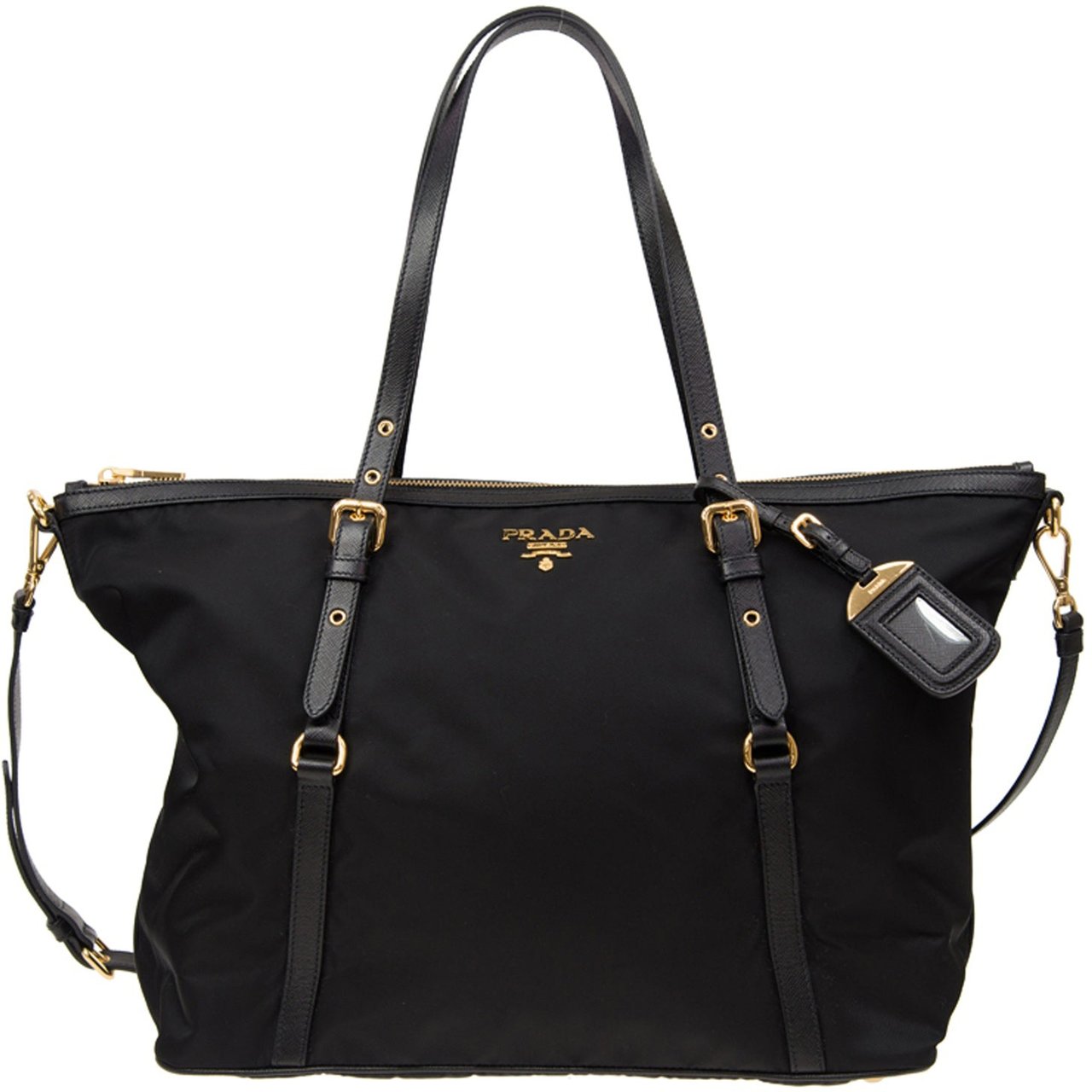 Prada Prada Gallery Pocono Tote Bag Zwart
