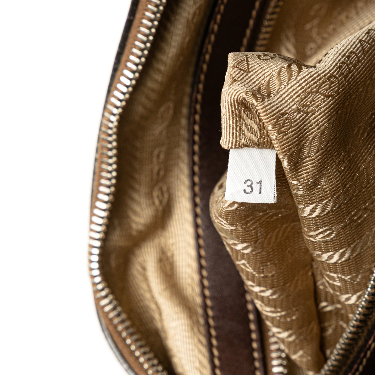 Prada Canvas Canapa Logo Shoulder Bag Bruin