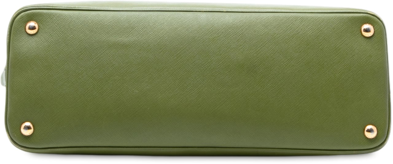 Prada Large Saffiano Lux Promenade Satchel Groen