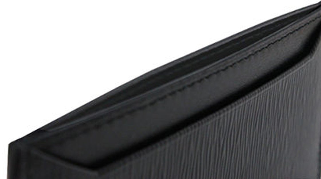 Prada Leather Cad Holder Zwart