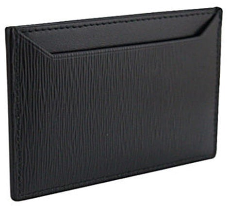 Prada Leather Cad Holder Zwart