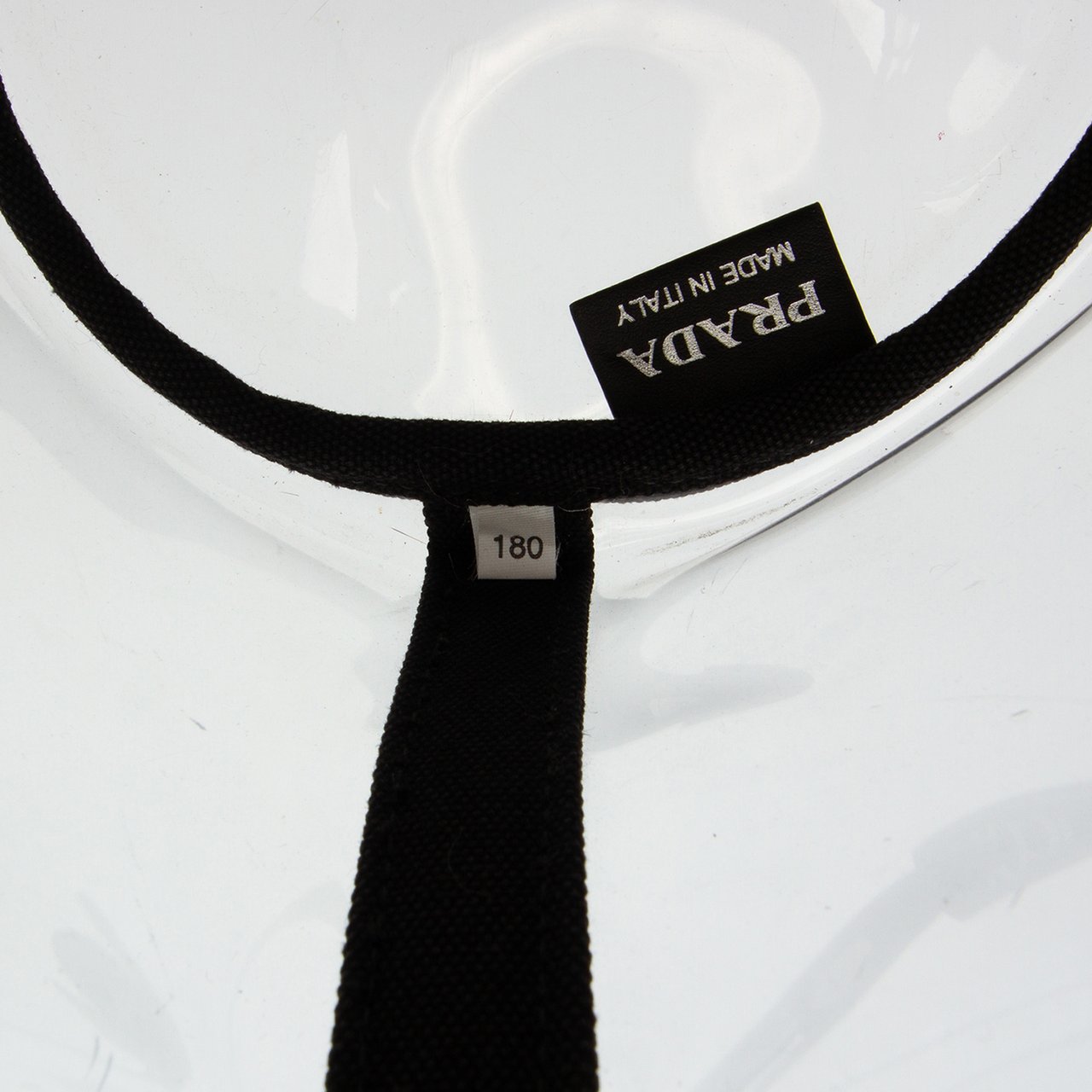 Prada PVC Canapa Logo Shopper Tote Wit