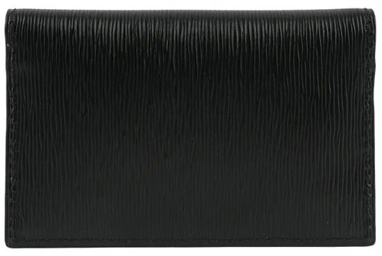 Prada Prada Leather Card Holder Zwart