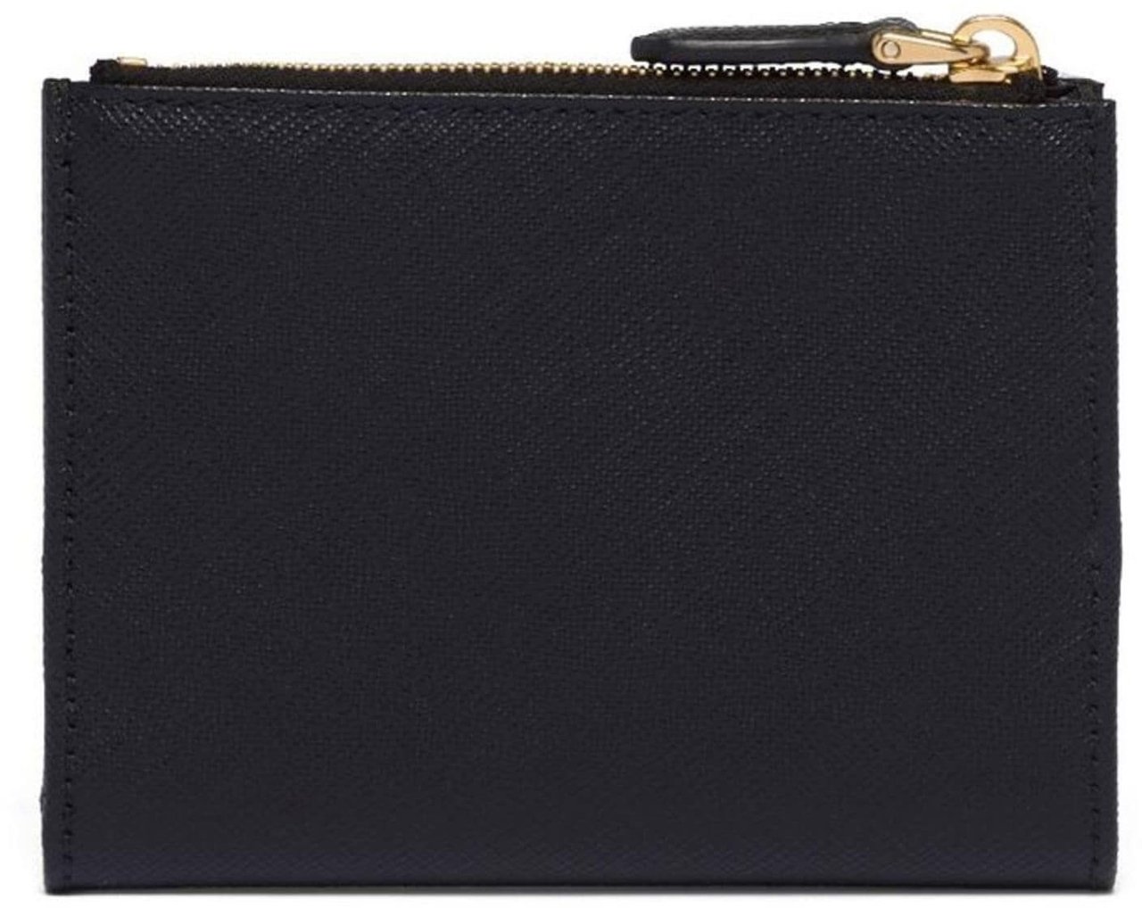 Prada Black Saffiano Leather Small Wallet Zwart