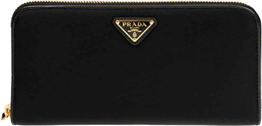 Prada Nylon Logo Wallet Zwart