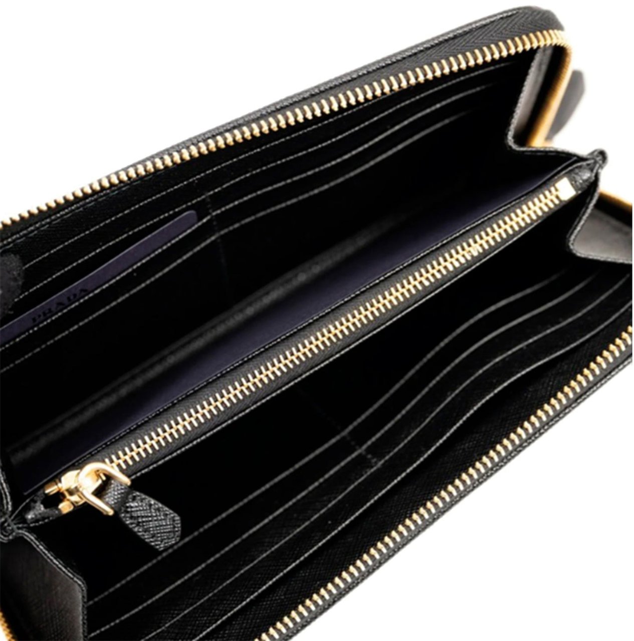 Prada Prada Nylon Logo Wallet Zwart