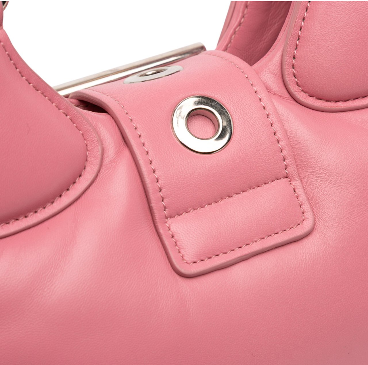 Prada Nappa Soft Padded Re Edition 2002 Moon Satchel Roze