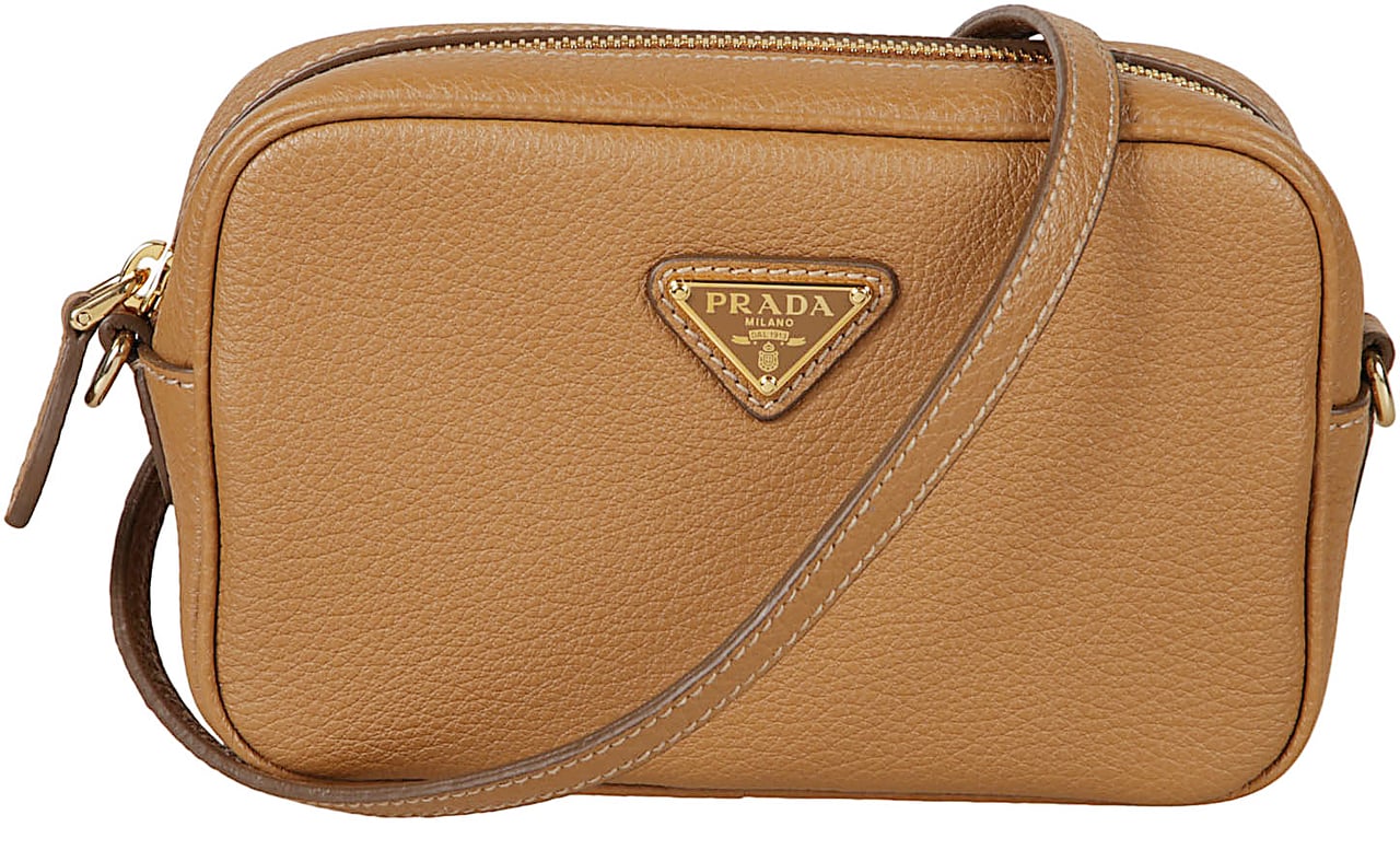 Prada Shoulder Bag Container Bruin