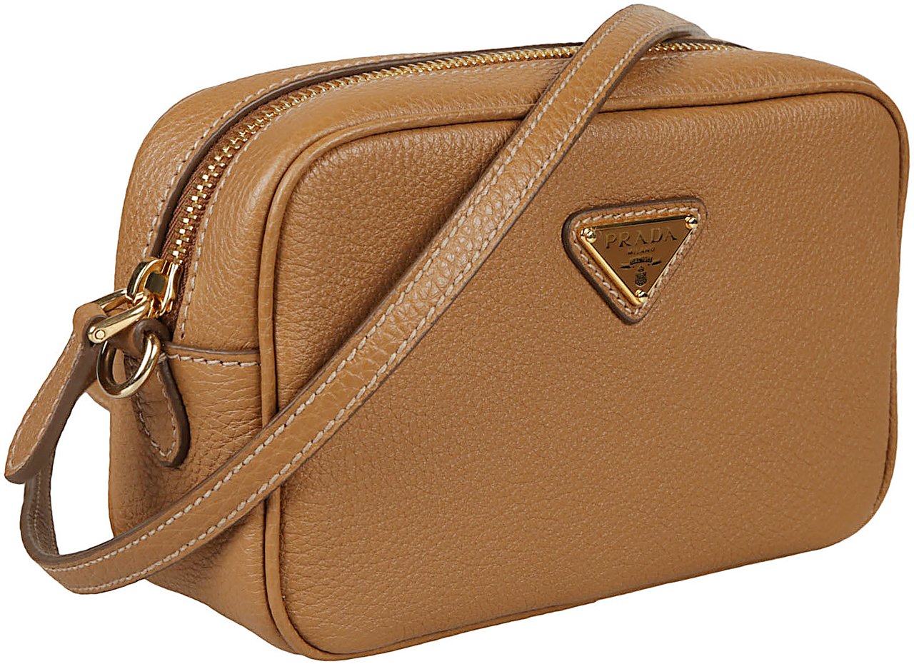 Prada Shoulder Bag Container Bruin