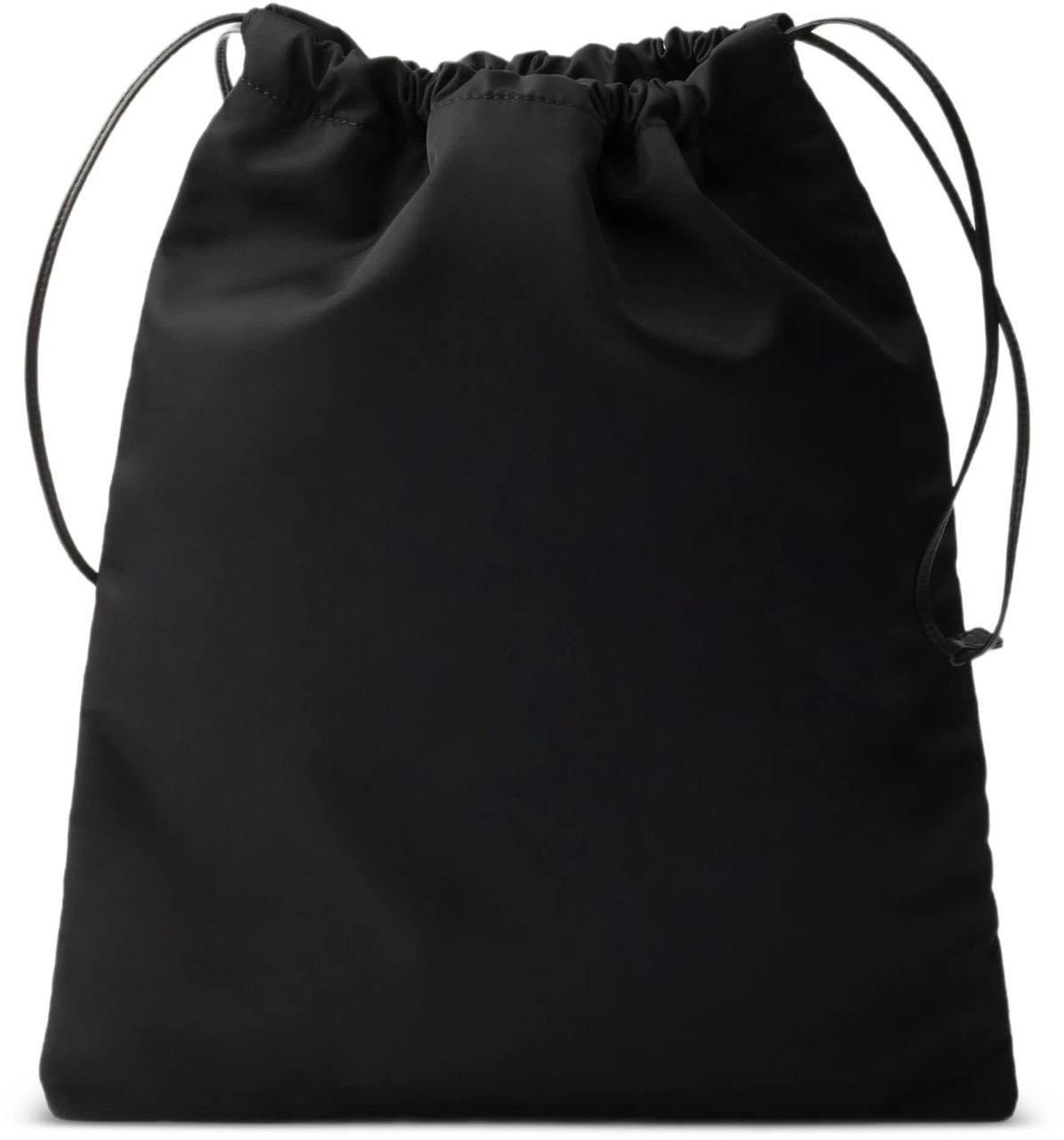 Prada Black Contenitore Minimalist Pouch Bag Zwart