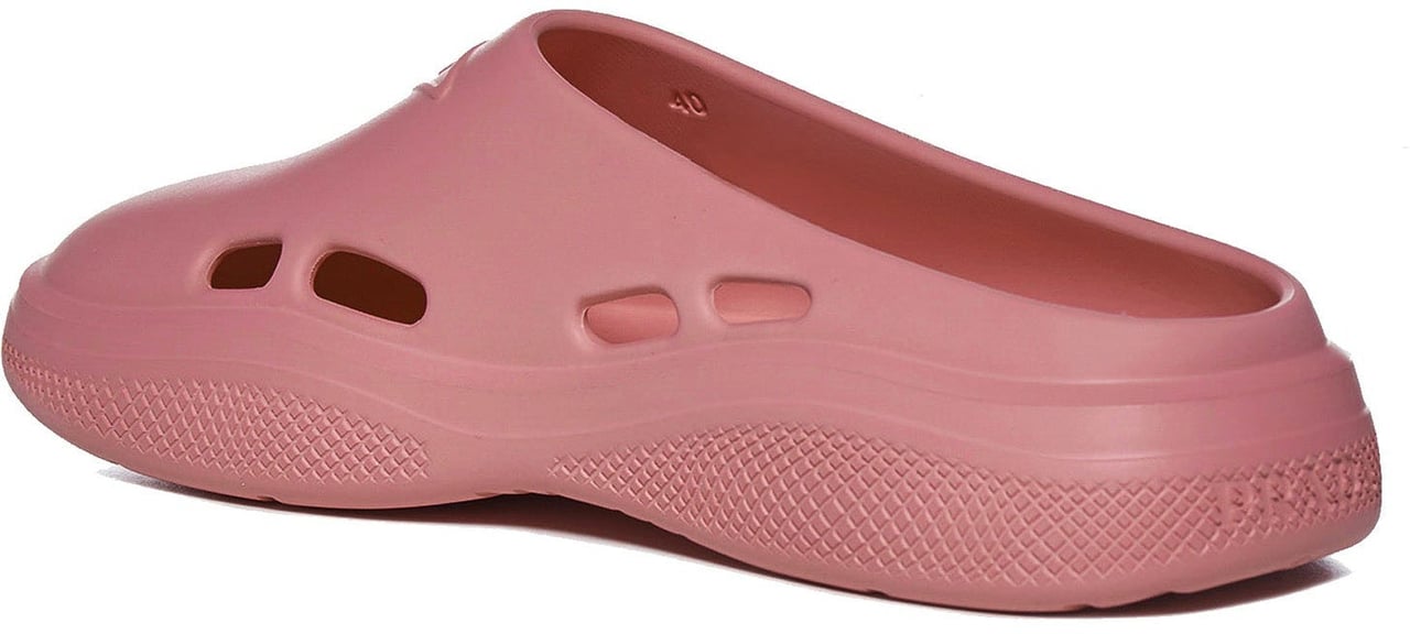 Prada Prada Mellow Rubber Mules Roze