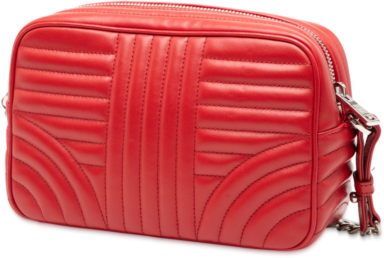 Prada Soft Calfskin Diagramme Camera Bag Rood