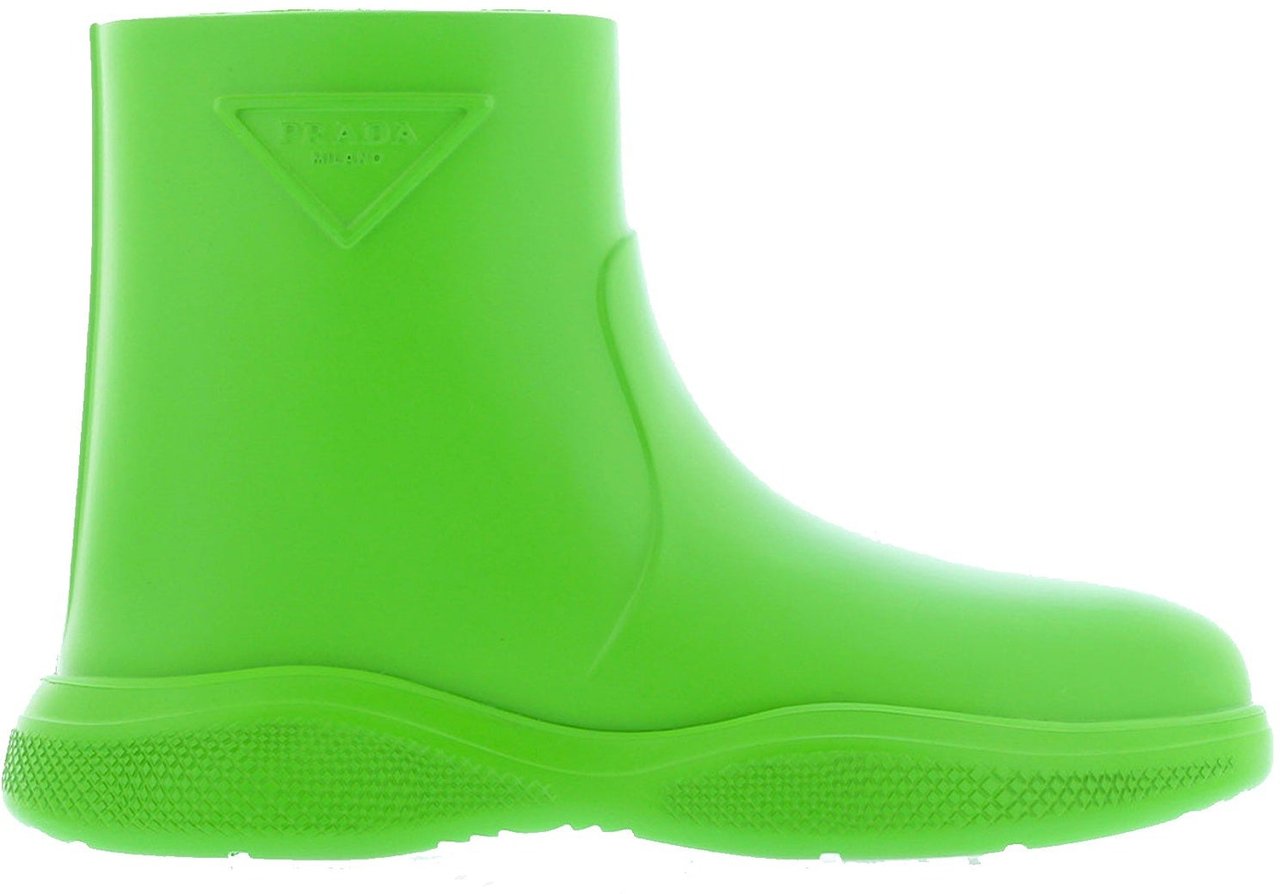 Prada Prada Logo Rubber Boots Groen