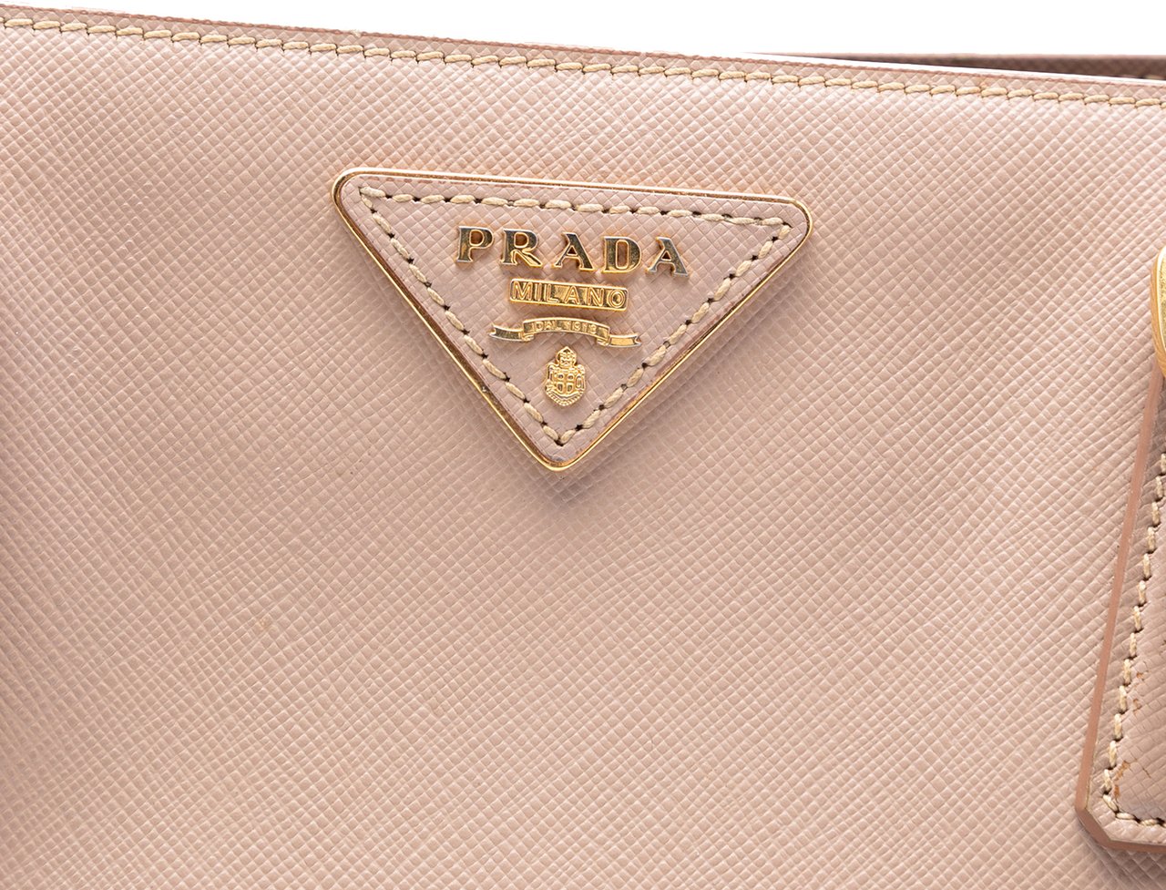 Prada Medium Saffiano Lux Galleria Tote Roze