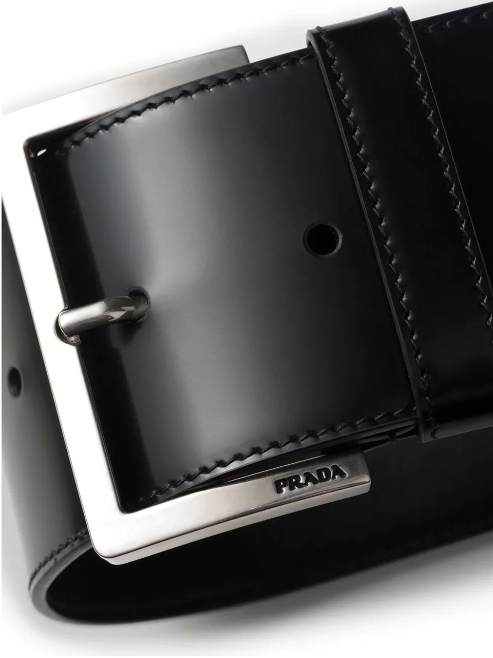 Prada Prada Leather Wrist Strap Zwart