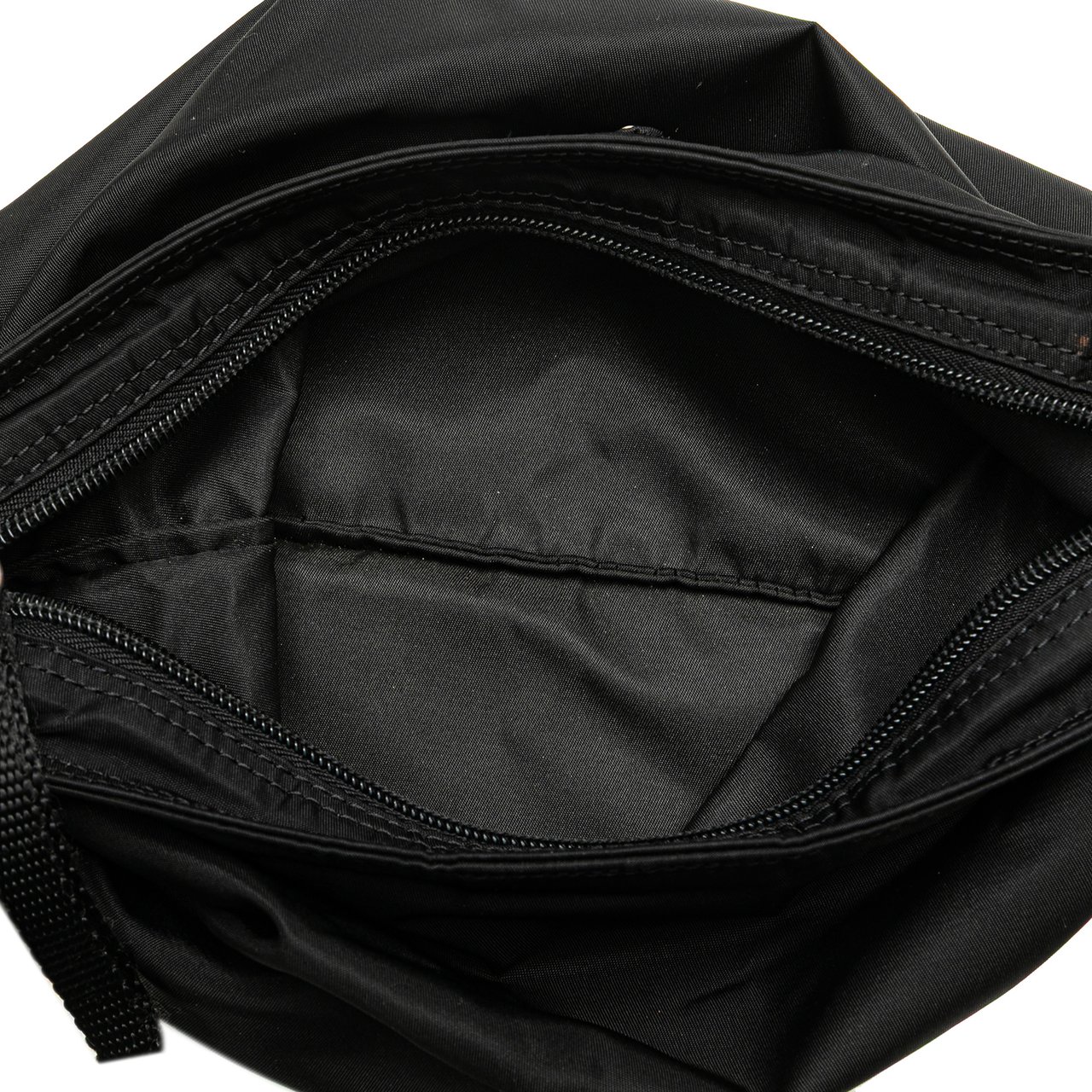 Prada Tessuto Zip Top Crossbody Zwart