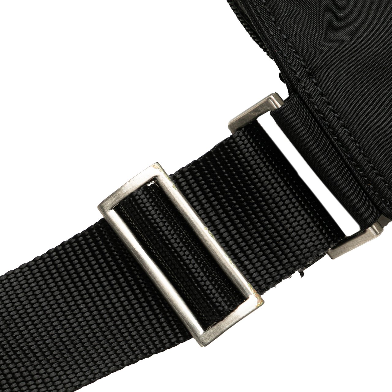Prada Tessuto Zip Top Crossbody Zwart