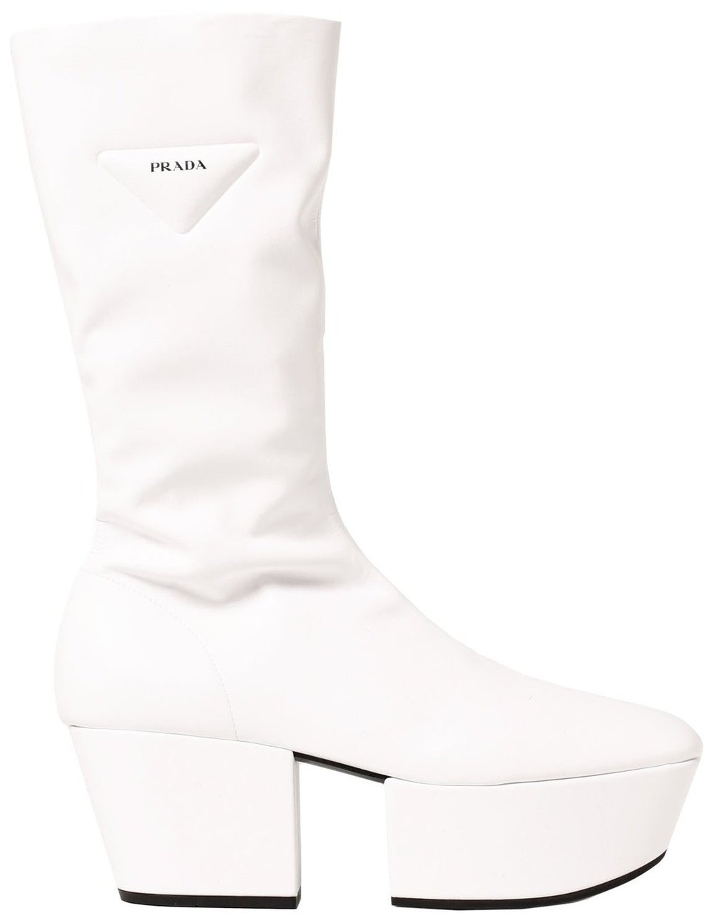 Prada Prada Platform Pull On Boots Wit