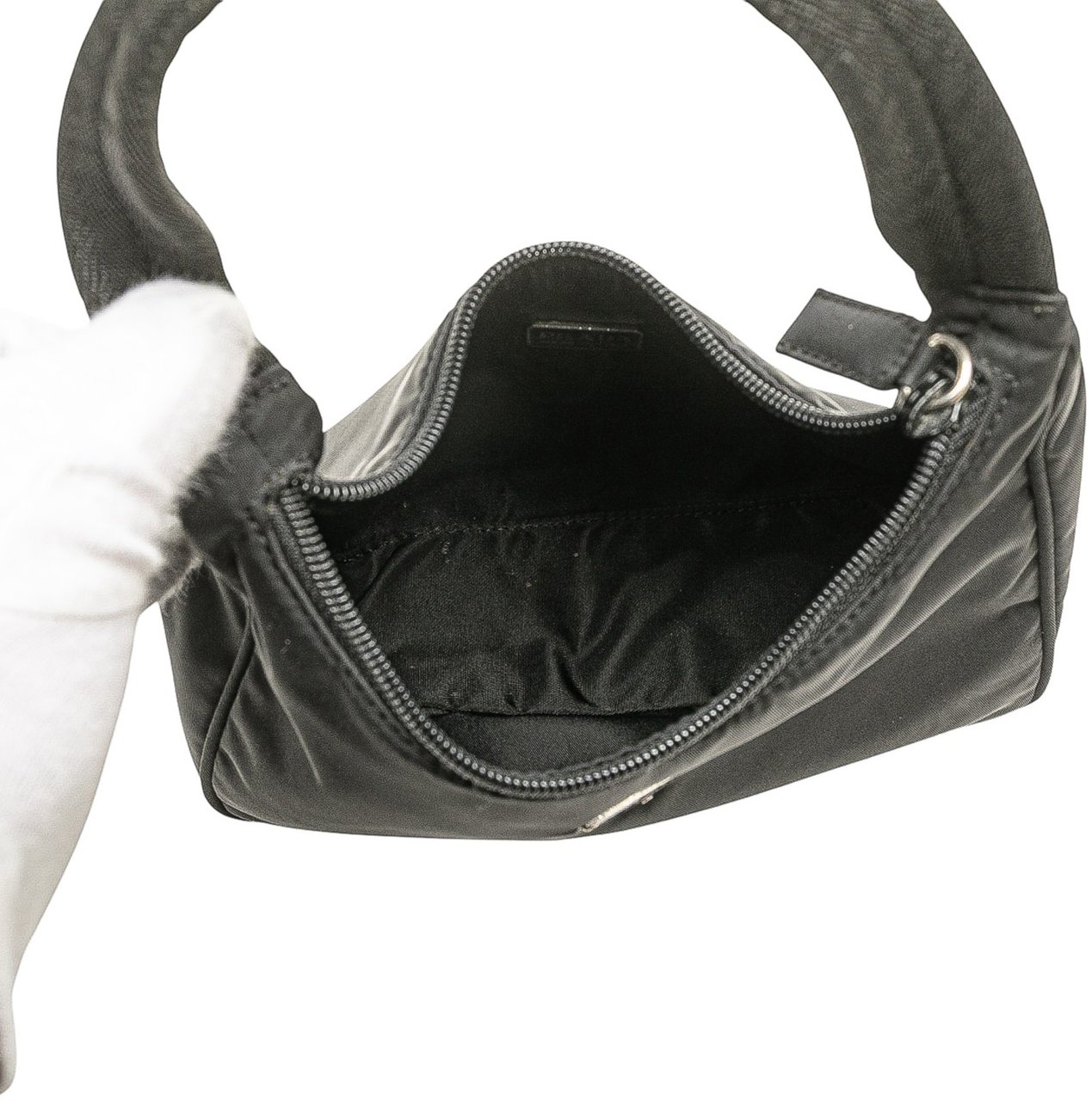 Prada Mini Tessuto Sport Shoulder Bag Zwart