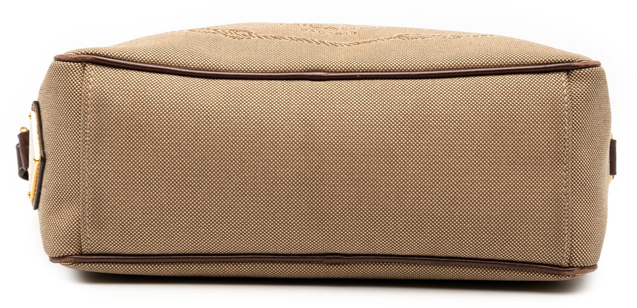 Prada Canvas Canapa Logo Crossbody Bruin