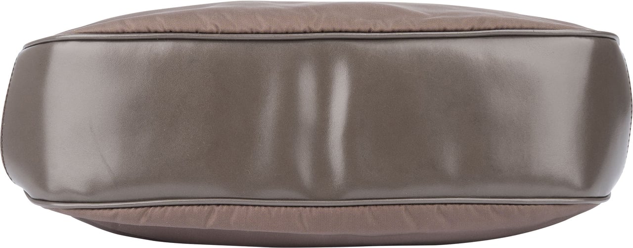 Prada Prada Grey Nylon Triangle Shoulder Bag Donkergrijs