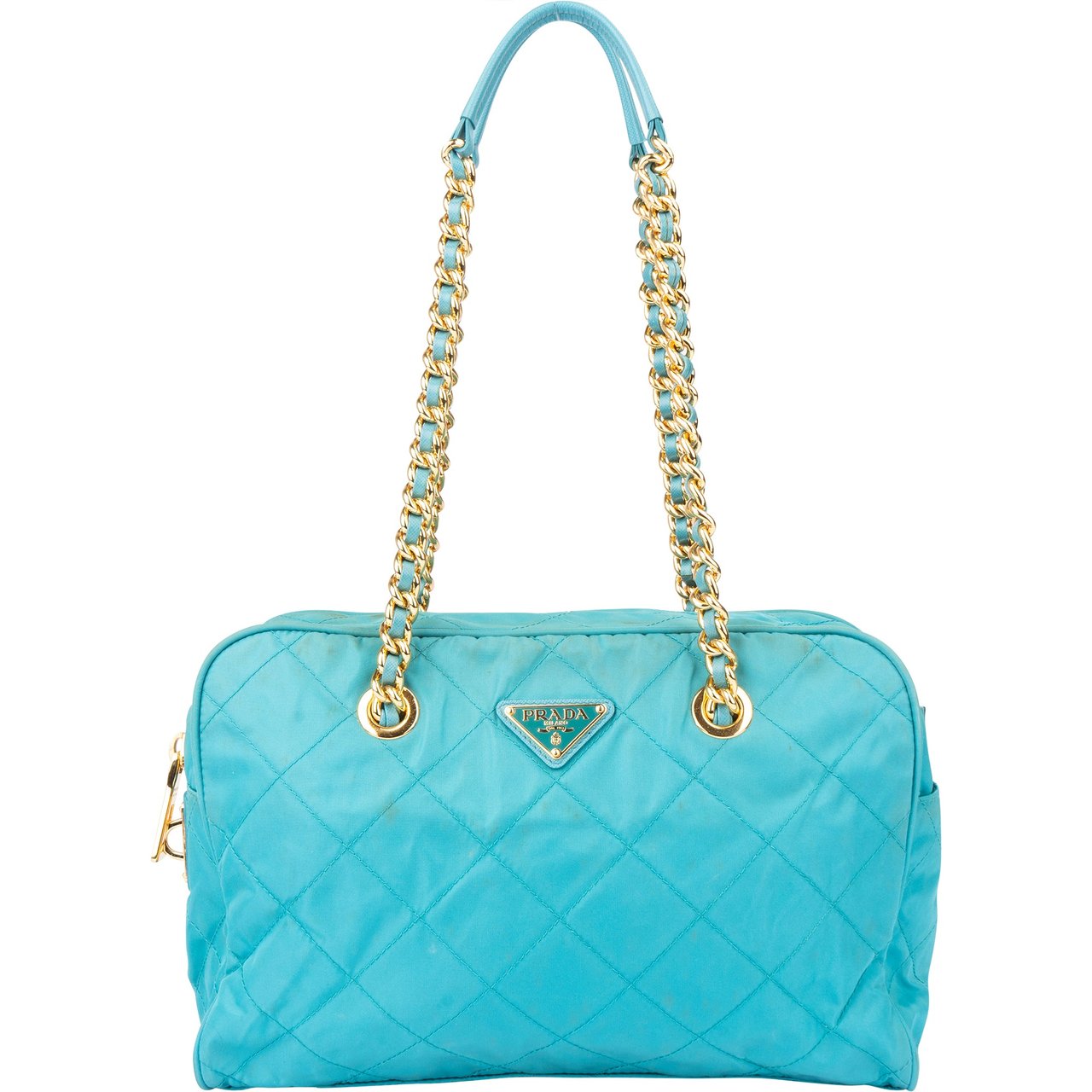Prada Prada Quilted Nylon Chain Impunto Shoulder Bag Divers