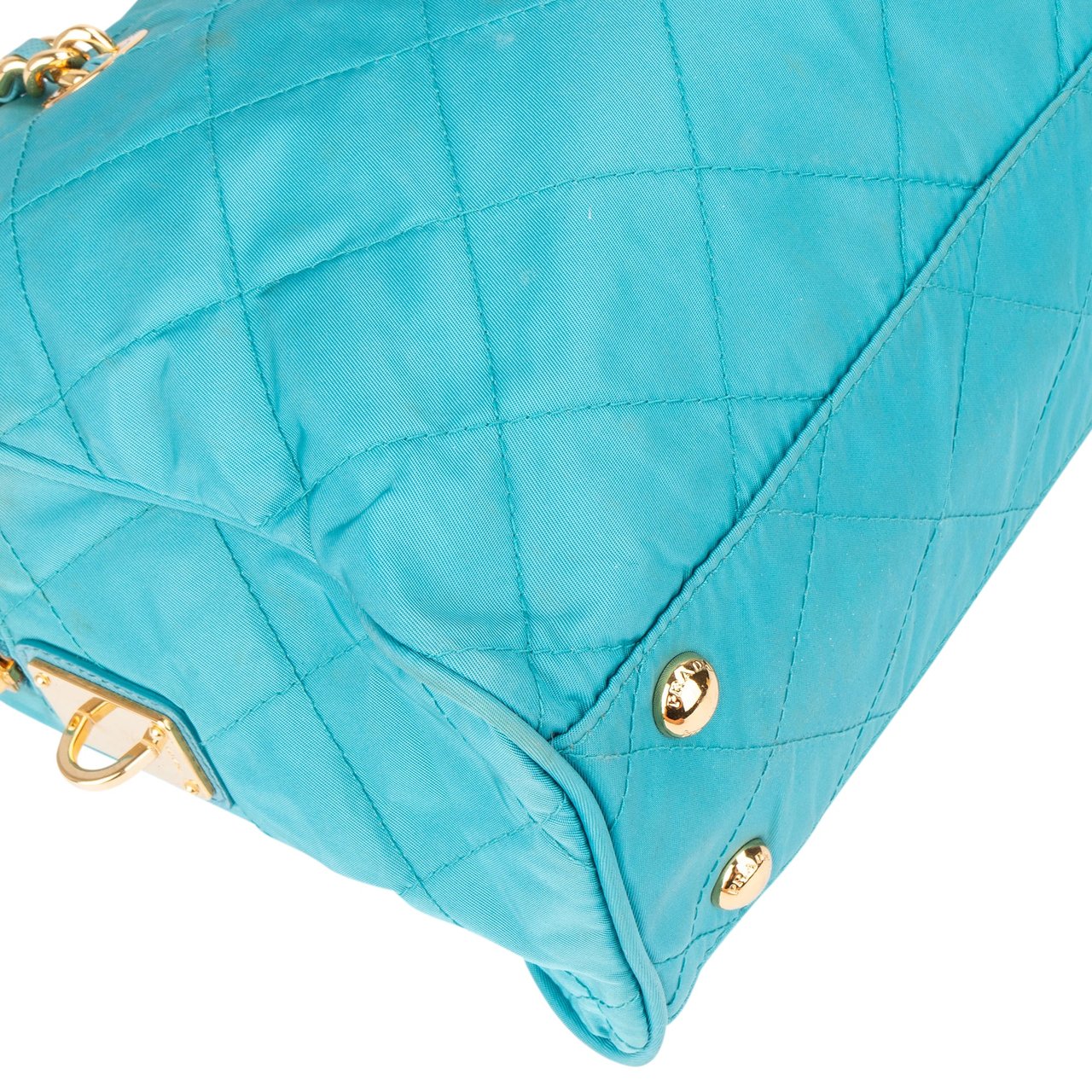 Prada Prada Quilted Nylon Chain Impunto Shoulder Bag Divers