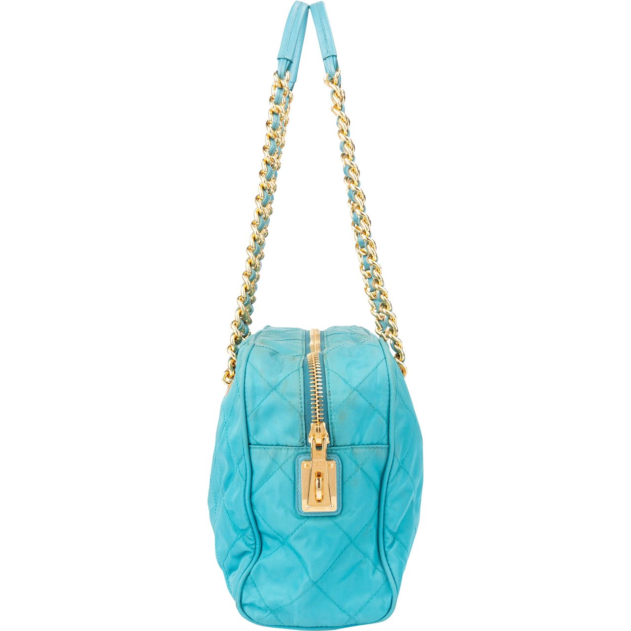 Prada Prada Quilted Nylon Chain Impunto Shoulder Bag Divers