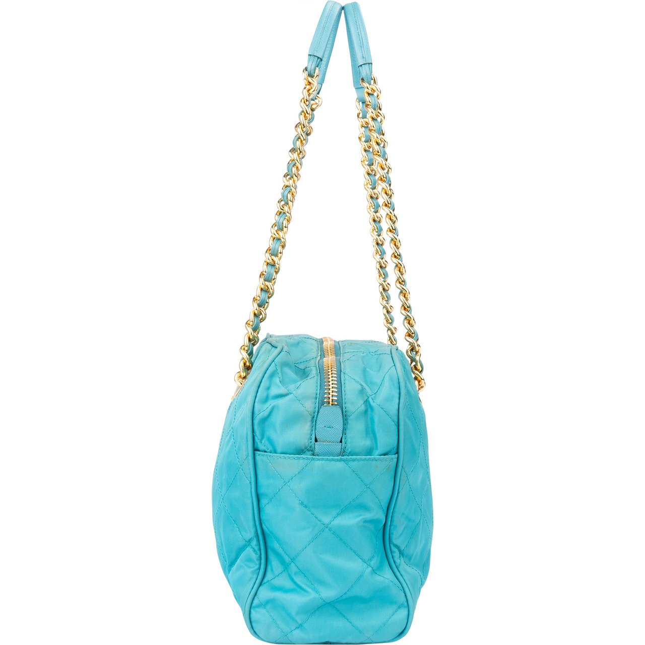 Prada Prada Quilted Nylon Chain Impunto Shoulder Bag Divers