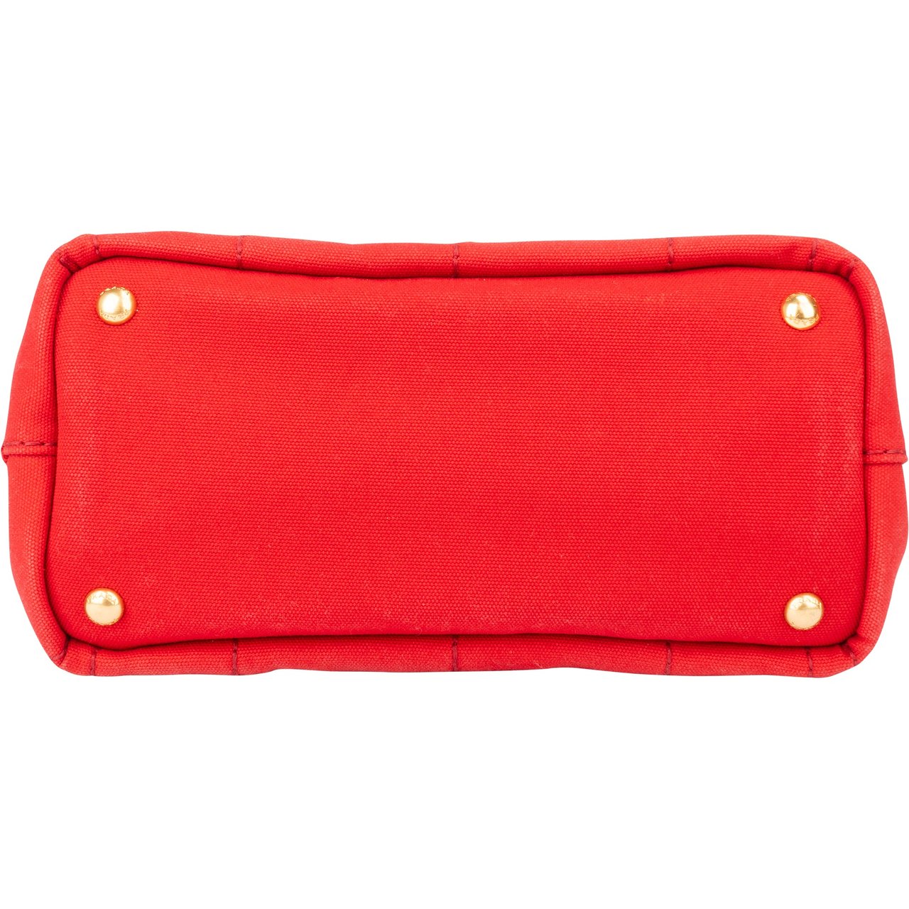 Prada Prada Rosso Cotton Canapa Triangle Handbag Divers