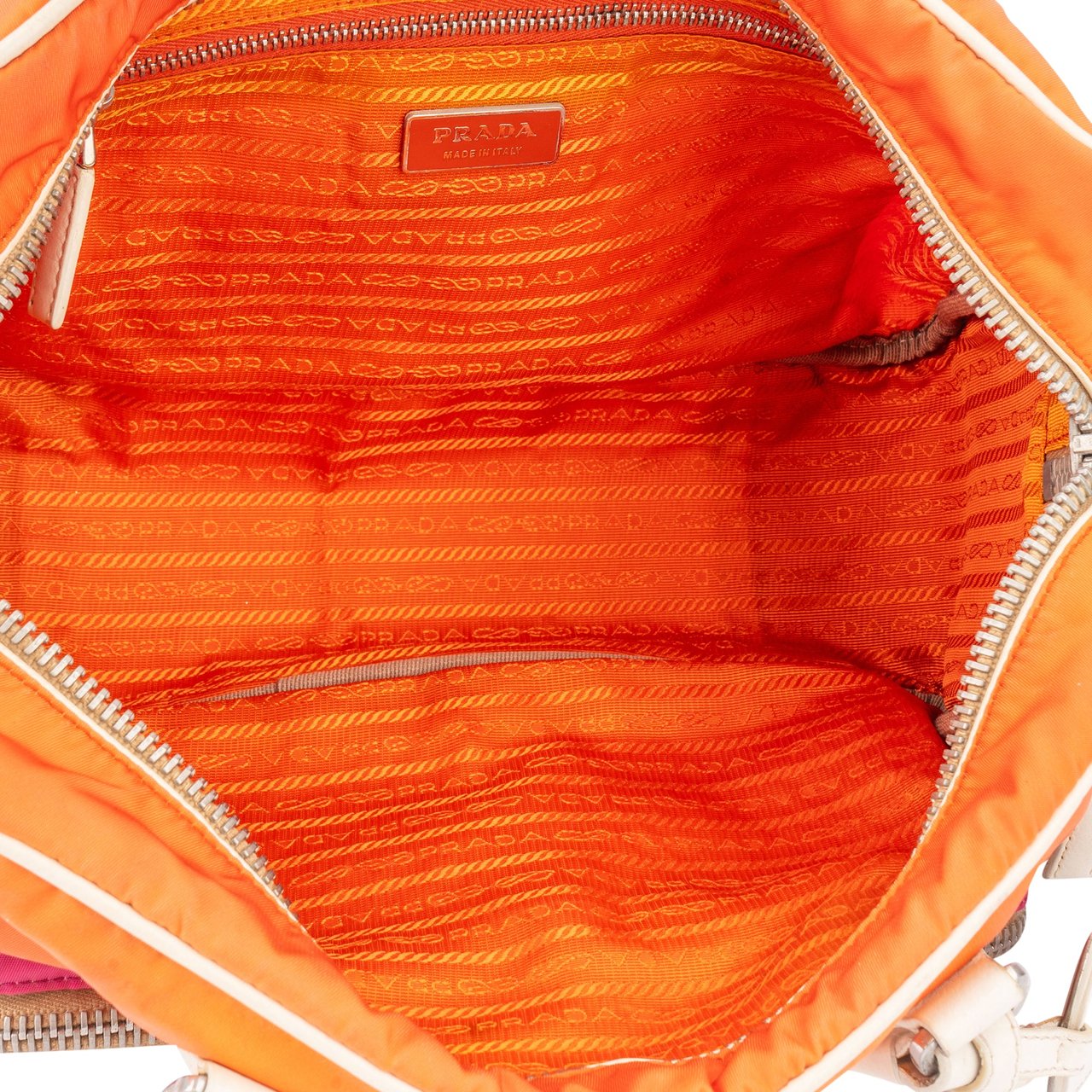 Prada Prada Tricolor Colorblock Nylon Handbag Divers