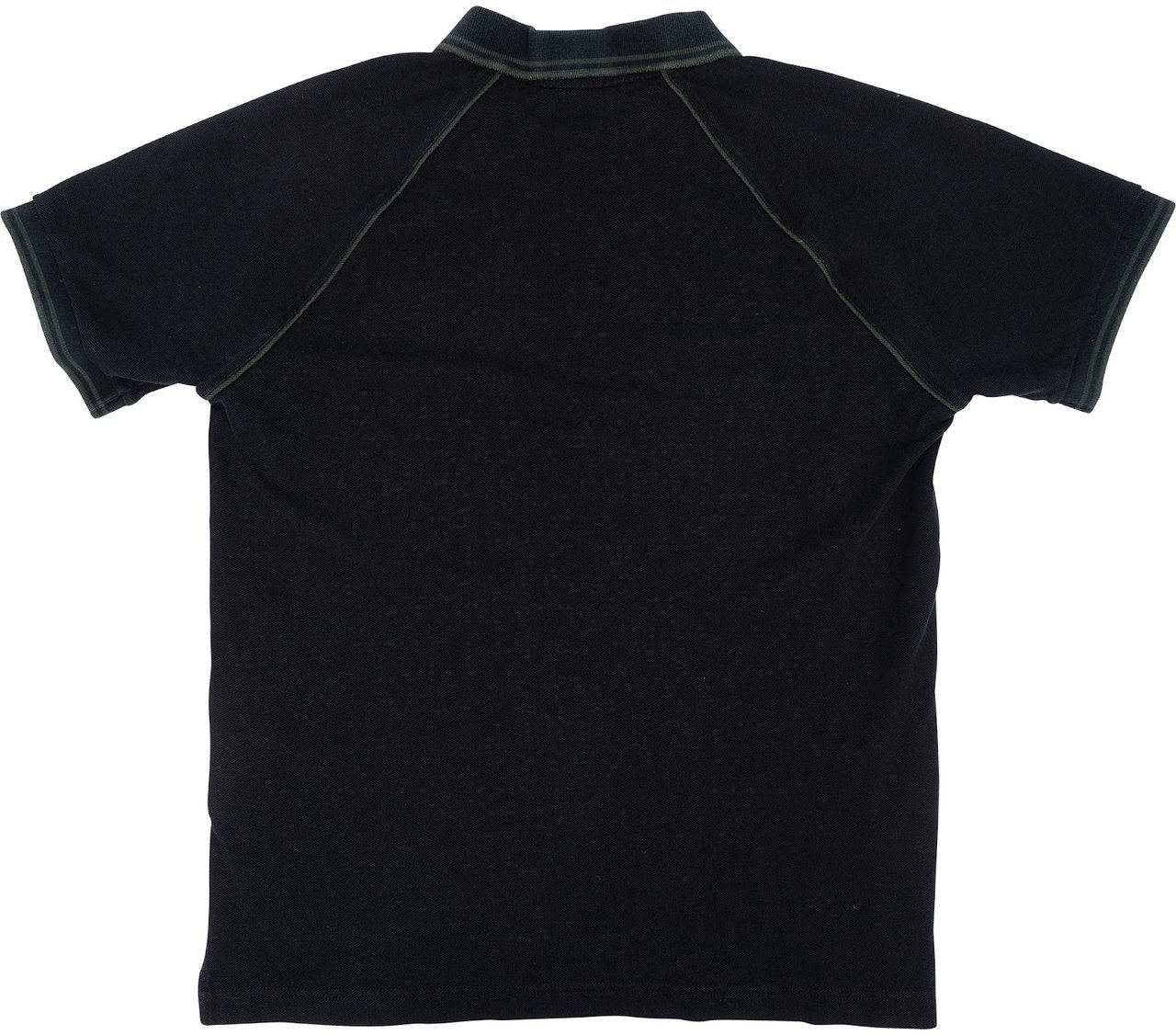 Prada Prada Classic Black Emblem Polo Shirt (S) Zwart